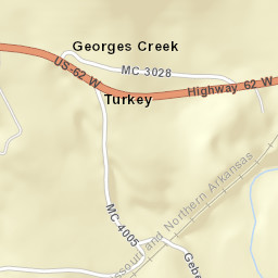 Turkey Arkansas Street Map