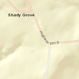 Shady Grove Arkansas Street Map