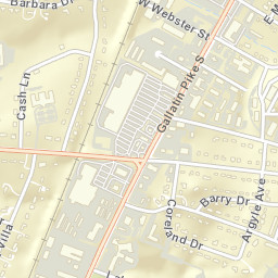 Montague Tennessee Street Map