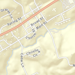 Maynardville Tennessee Street Map