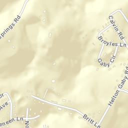Gaby Hills Tennessee Street Map