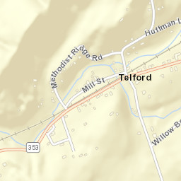Telford Tennessee Street Map