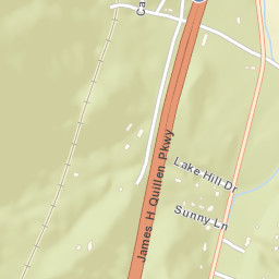 205 Unicoi Dr, Johnson City, TN 37601 Street Map