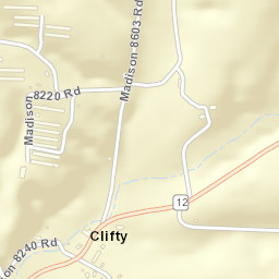 Clifty Arkansas Street Map