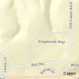 Capps Arkansas Street Map