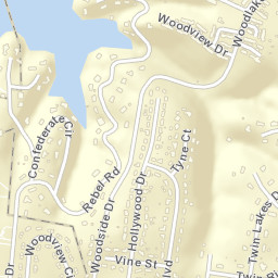 Woodlake Tennessee Street Map