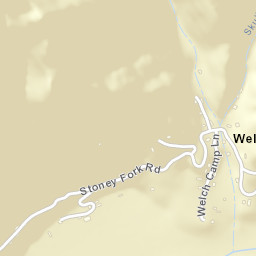 Welch Camp Tennessee Street Map