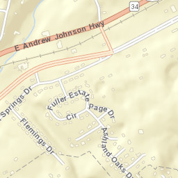 Fuller Estates Tennessee Street Map