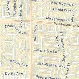 6700 West Alexander Road, Las Vegas, NV Street Map