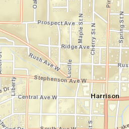 701-723 West Central Avenue Harrison AR Street Map