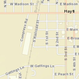 345 W Washington St, Hayti, MO 63851 Street Map