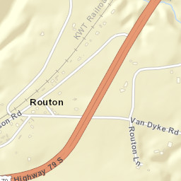 Routon Tennessee Street Map