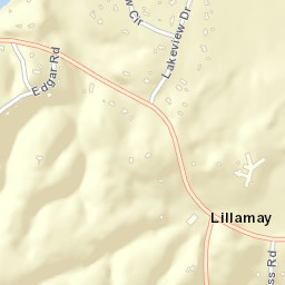 Lillamay Tennessee Street Map