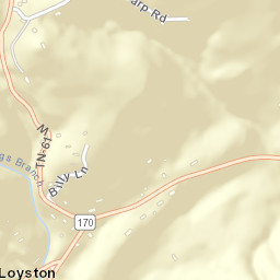 New Loyston Tennessee Street Map