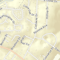 Dalton Heights Tennessee Street Map