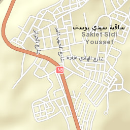 Sakiet Sidi Youssef Street Map