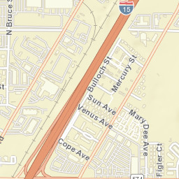 2120-2298 Sun Avenue North Las Vegas NV Street Map