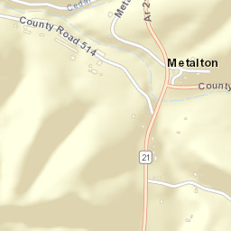 Metalton Arkansas Street Map