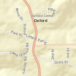 Oxford Arkansas Street Map