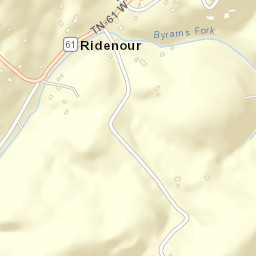 Ridenour Tennessee Street Map