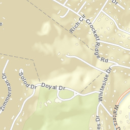 Crockett Ridge Tennessee Street Map