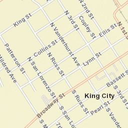 King City California Street Map