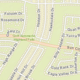 9542-9670 Sun City Boulevard, Las Vegas, NV Street Map