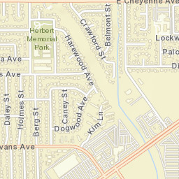 2907 Berg St North Las Vegas NV Street Map