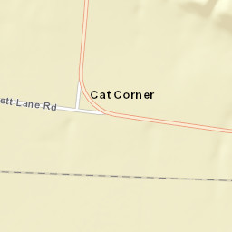 Cat Corner Tennessee Street Map