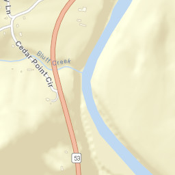Bluff Creek Tennessee Street Map