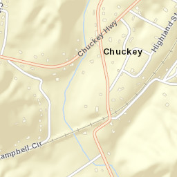 Chuckey Tennessee Street Map