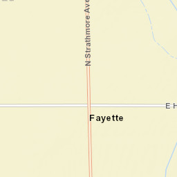 Fayette California Street Map