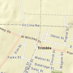 Trimble Tennessee Street Map