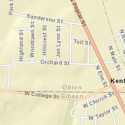 Kenton Tennessee Street Map