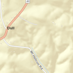 Dull Tennessee Street Map