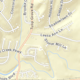 Tulip Grove Tennessee Street Map
