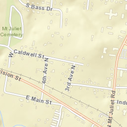 Mount Juliet Tennessee Street Map