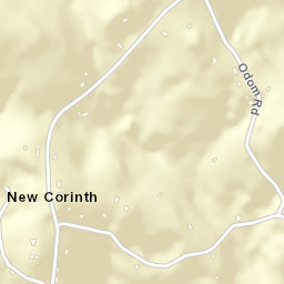 New Corinth Tennessee Street Map
