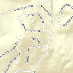 Rambling Hills Tennessee Street Map