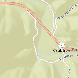 Crabtree Tennessee Street Map