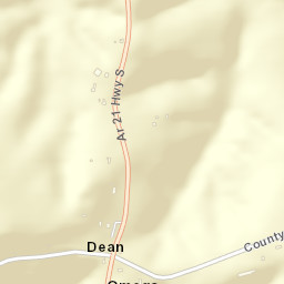 Dean Arkansas Street Map
