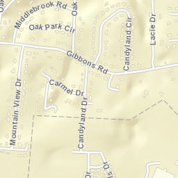 Candyland Estates Tennessee Street Map