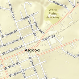 Algood Tennessee Street Map