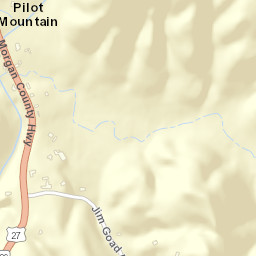 Pilot Mountain Tennessee Street Map