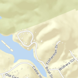 Cedar Hills Tennessee Street Map