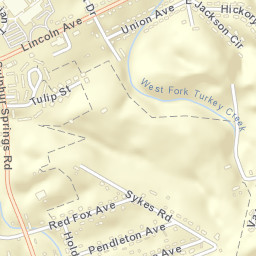 Greenwood Acres Tennessee Street Map