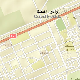 Oued Fodda Street Map