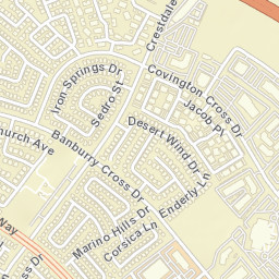10201 Desert Wind Drive, Las Vegas, NV Street Map