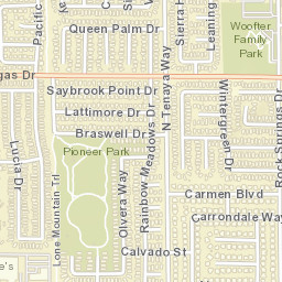 1001-1077 Rock Springs Dr, Las Vegas, NV Street Map