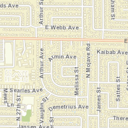 2608 E Webb Ave North Las Vegas NV Street Map